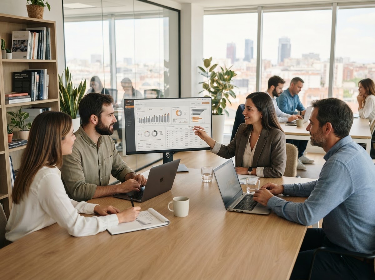 FinGoX — equipo analizando datos financieros con apoyo de inteligencia artificial